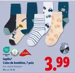 Lidl lupilu Calze da bambino, 7 paia offerta