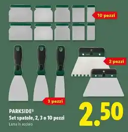 Lidl PARKSIDE Set spatole offerta