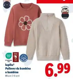 Lidl lupilu Pullover da bambina o bambino offerta