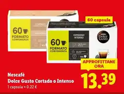 Lidl Nescafé Dolce Gusto Cortado o Intenso offerta