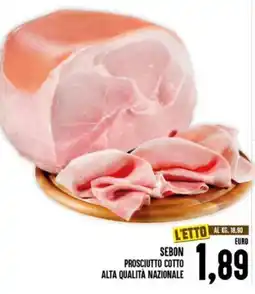 Iper Pellicano Sebon prosciutto cotto alta qualita nazionale offerta