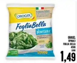 Iper Pellicano Orogel spinaci foglia bella offerta