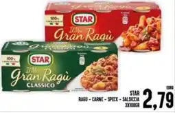 Iper Pellicano Star ragú - carne - speck - salsiccia offerta