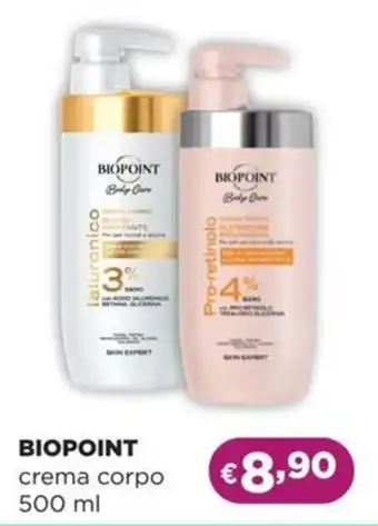 La Saponeria BIOPOINT crema corpo offerta