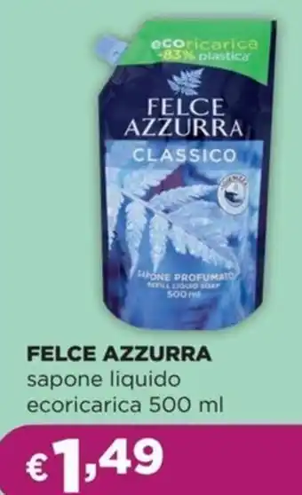 La Saponeria FELCE AZZURRA sapone liquido ecoricarica offerta