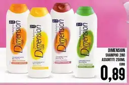 Iper Pellicano Dimension shampoo 2in1 assortiti offerta