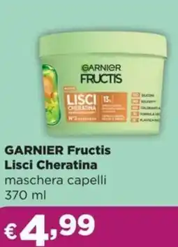 La Saponeria GARNIER Fructis Lisci Cheratina offerta