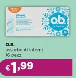 La Saponeria O.B. assorbenti interni offerta