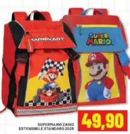 Risparmio Casa Supermario zaino estensibile standard 2025 offerta