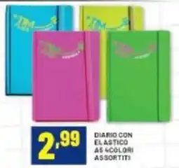 Risparmio Casa Diario con elastico A5 4colori assortiti offerta
