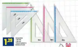 Risparmio Casa Squadra .36/60° .36/45° trasparente banda FLOU offerta