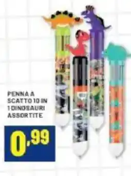 Risparmio Casa Penna a scatto 10 in 1 dinosauri assortite offerta