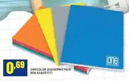Risparmio Casa Onecolor quaderno maxi bog assortiti offerta