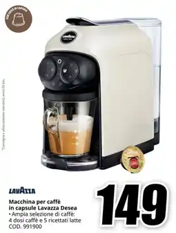 MediaWorld LAVAZZA Macchina per caffè in capsule Lavazza Desea offerta