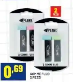 Risparmio Casa Gomme fluo 2 pezzi offerta