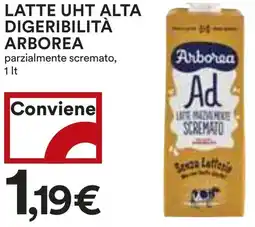 Coop Latte uht alta digeribilità ARBOREA offerta