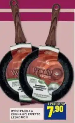 Risparmio Casa Wood padella con manici effetto legno 18cm offerta