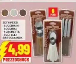 Risparmio Casa Set spezzi cucchiaini cucchiai forchette coltelli bistecca inox offerta