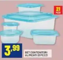 Risparmio Casa Set contenitori alimenti 21pezzi offerta