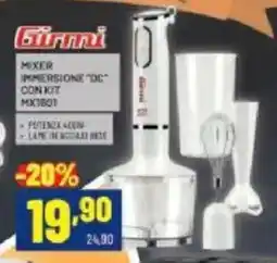 Risparmio Casa Girmi mixer immersione dc con kit offerta