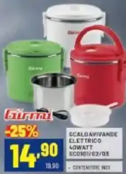 Risparmio Casa Gurmai scaldavivande elettrico 40WATT offerta