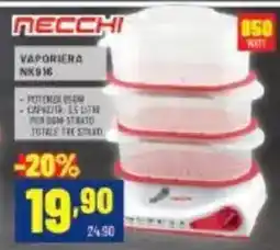 Risparmio Casa Mecchi vaporiera NK916 offerta
