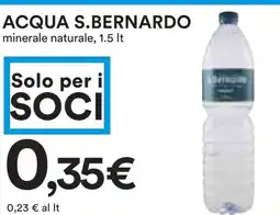 Coop ACQUA S.BERNARDO minerale naturale offerta