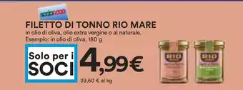 Coop Filetto di tonno RIO MARE offerta