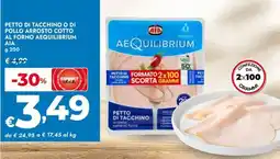 Bennet Petto di tacchino o di pollo arrosto cotto al forno aequilibrium AIA offerta