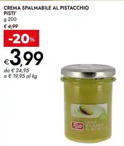Bennet Crema spalmabile al pistacchio PISTI offerta