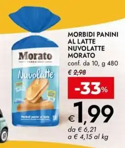 Bennet Morbidi panini al latte nuvolatte MORATO offerta