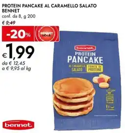 Bennet Protein pancake al caramello salato BENNET offerta