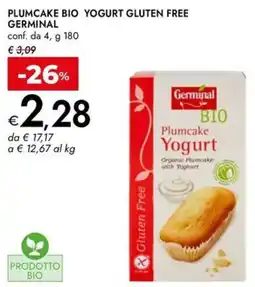 Bennet Plumcake bio yogurt gluten free GERMINAL offerta