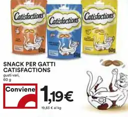 Coop Snack per gatti CATISFACTIONS offerta