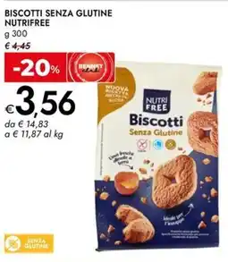 Bennet Biscotti senza glutine NUTRIFREE offerta