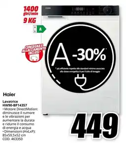 MediaWorld HAIER Lavatrice HW90-BP14357 offerta
