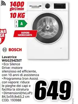 MediaWorld WGG254Z5IT BOSCH offerta