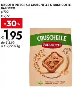 Bennet Biscotti integrali cruschelle o rusticotte BALOCCO offerta