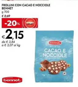 Bennet Frollini con cacao e nocciole BENNET offerta