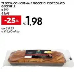 Bennet Treccia con crema e gocce di cioccolato GECCHELE offerta