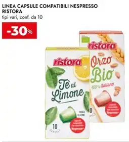 Bennet Linea capsule compatibili nespresso RISTORA offerta