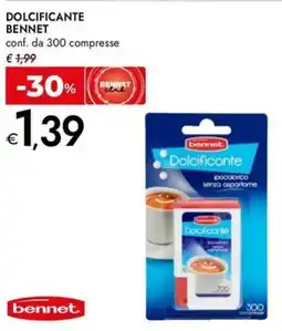 Bennet Dolcificante BENNET offerta