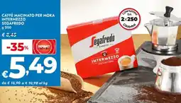 Bennet Caffè macinato per moka intermezzo SEGAFREDO offerta