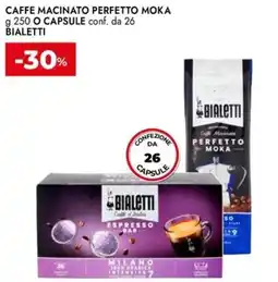 Bennet Caffe macinato perfetto moka o capsule BIALETTI offerta