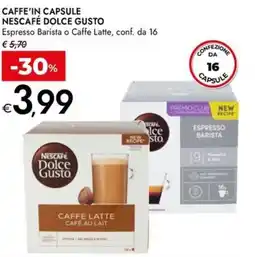 Bennet Caffe'in capsule nescafé dolce gusto offerta