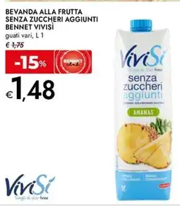 Bennet Bevanda alla frutta senza zuccheri aggiunti bennet VIVISÌ offerta