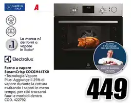 MediaWorld ELECTROLUX Forno a vapore SteamCrisp COCGH44TX0 offerta