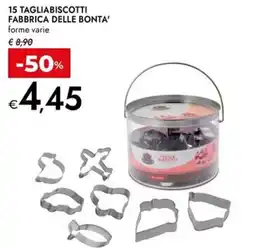 Bennet 15 tagliabiscotti fabbrica DELLE BONTA offerta