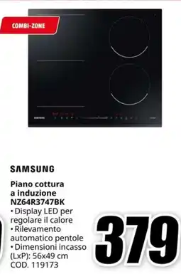 MediaWorld SAMSUNG a induzione NZ64R3747BK offerta