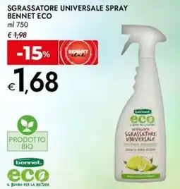 Bennet Sgrassatore universale spray BENNET ECO offerta